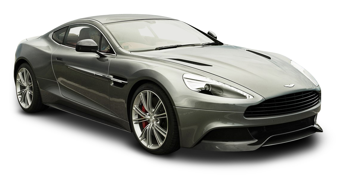 Aston Silver Martin Transparent PNG Image