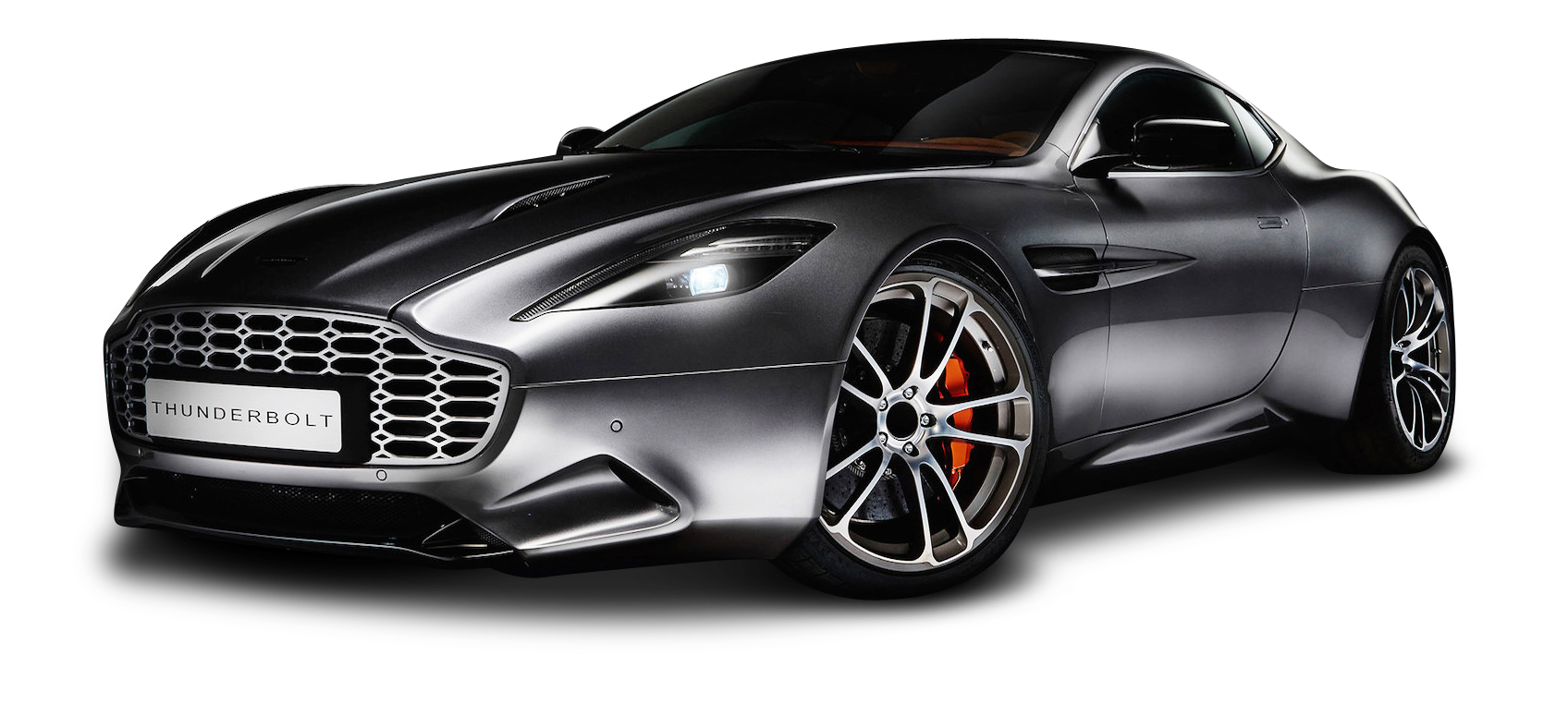 Aston Silver Martin Transparent PNG Image