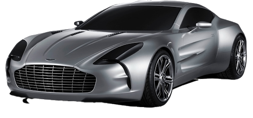 Aston Silver Martin Transparent PNG Image