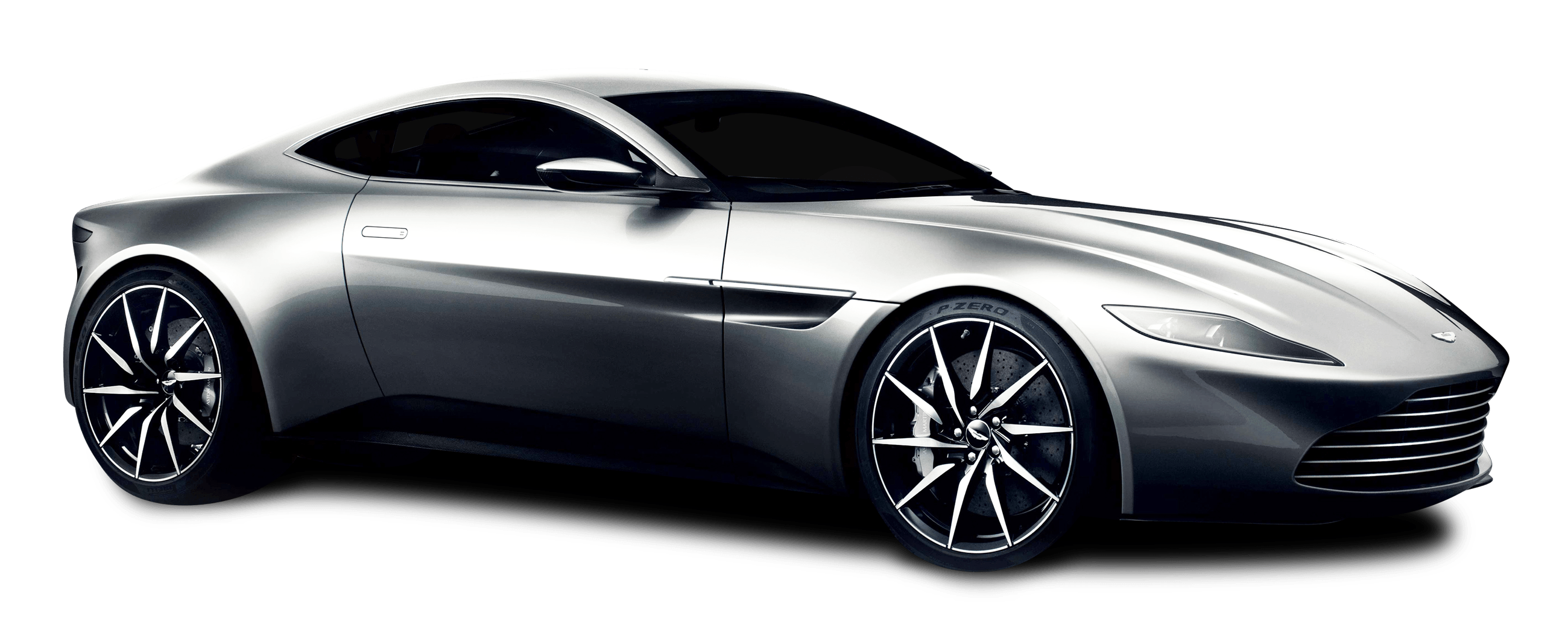Aston Silver Martin Transparent PNG Image