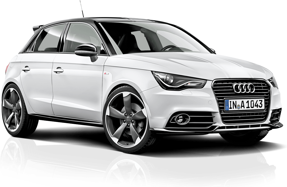 White Audi Car Transparent PNG Image