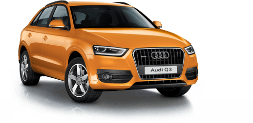 Orange Audi Car Transparent PNG Image