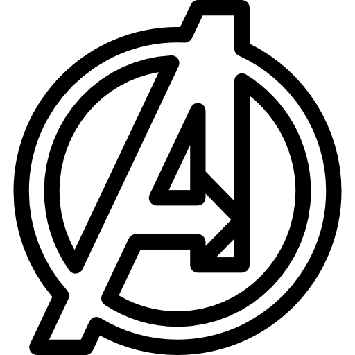 A Logo Avengers Letter Transparent PNG Image