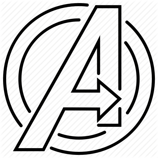 A Logo Avengers Letter Transparent PNG Image