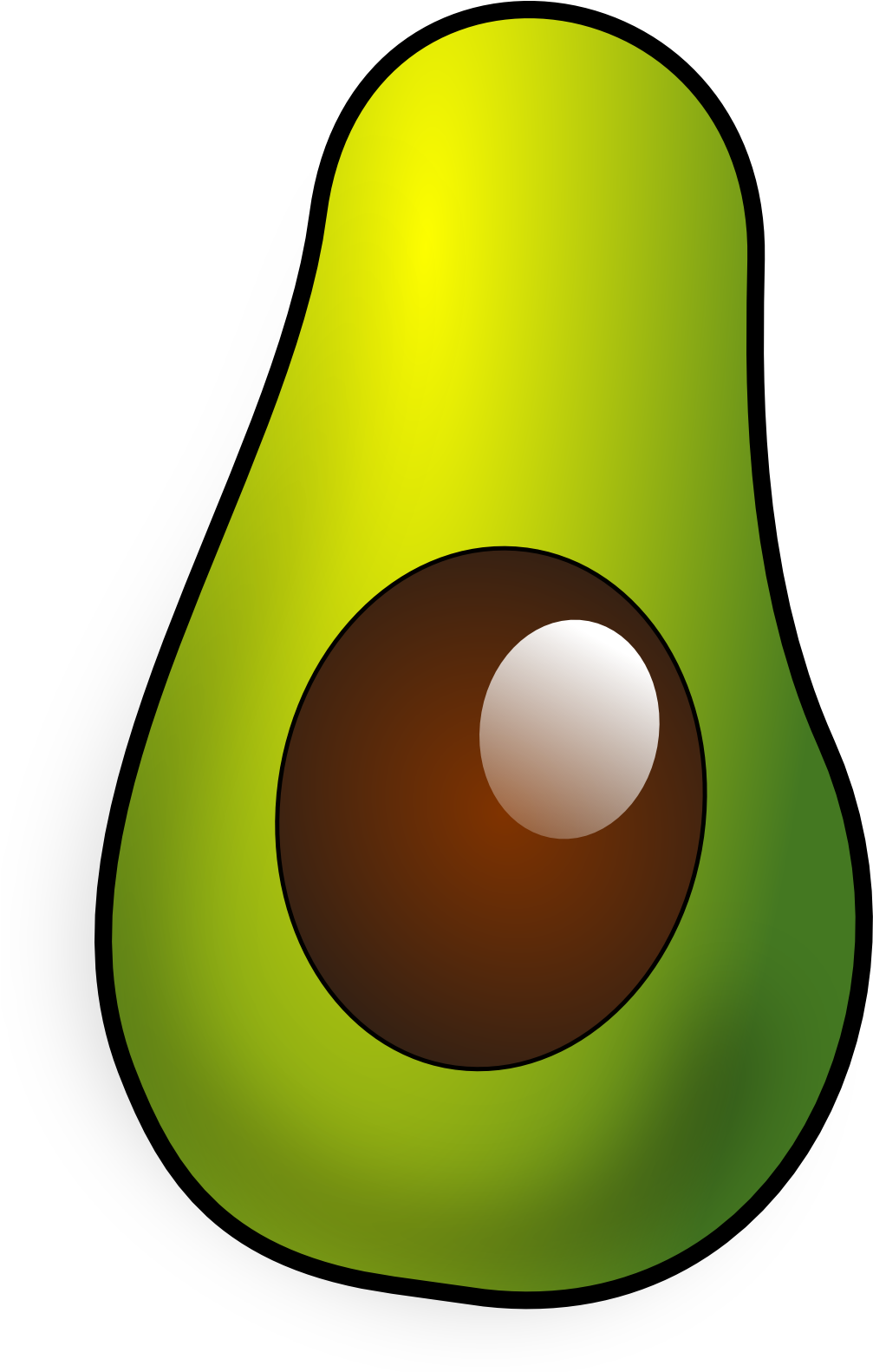 Vector Avocado Transparent PNG Image
