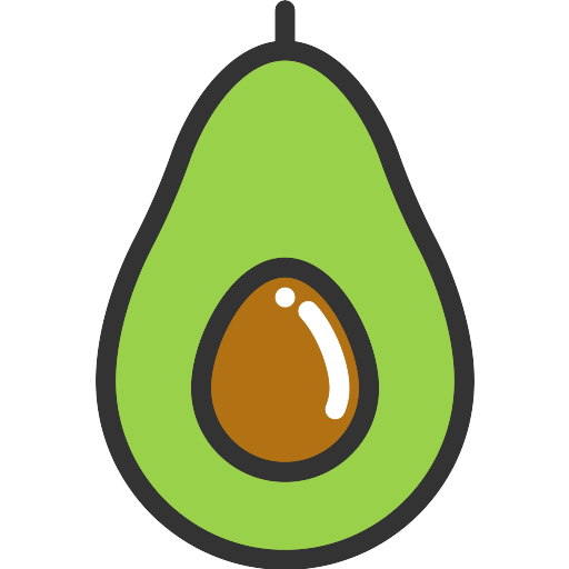 Vector Avocado Transparent PNG Image