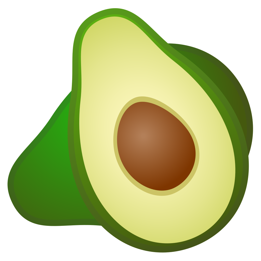 Vector Avocado Transparent PNG Image
