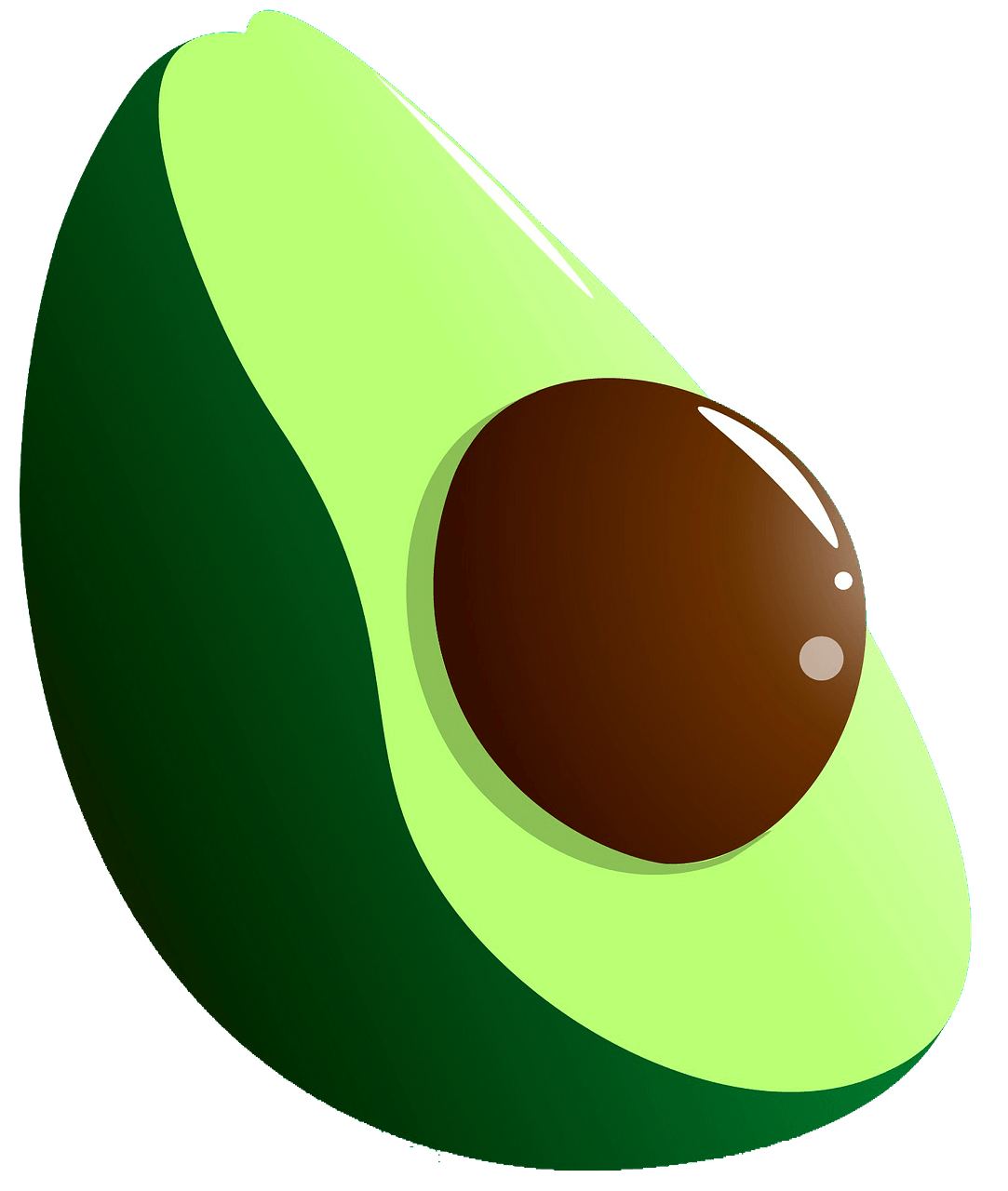 Vector Avocado Transparent PNG Image