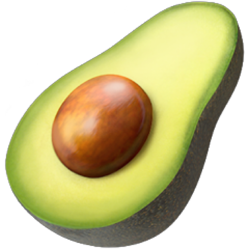 Vector Avocado Transparent PNG Image