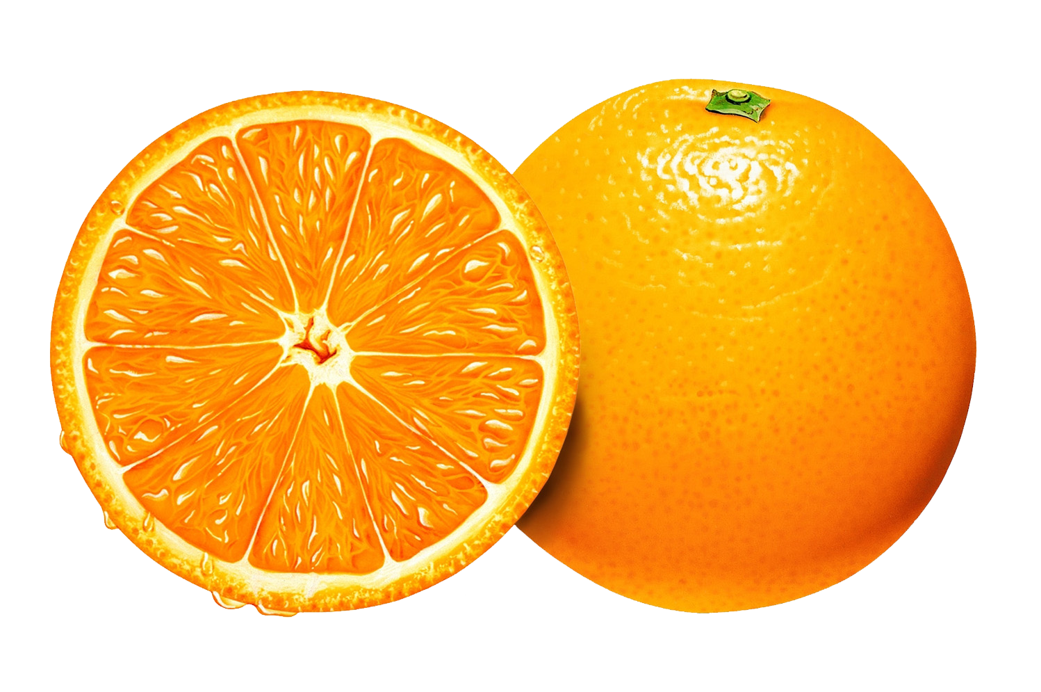 Half Orange Transparent PNG Image