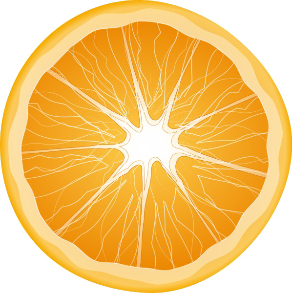 Half Orange Transparent PNG Image