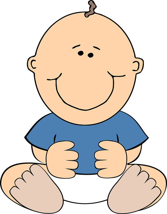 Baby Smiling Cartoon Transparent PNG Image