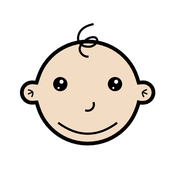 Baby Smiling Cartoon Transparent PNG Image