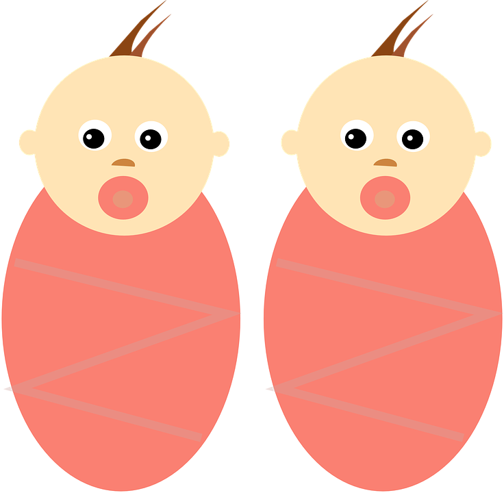 Twin Babies Transparent PNG Image