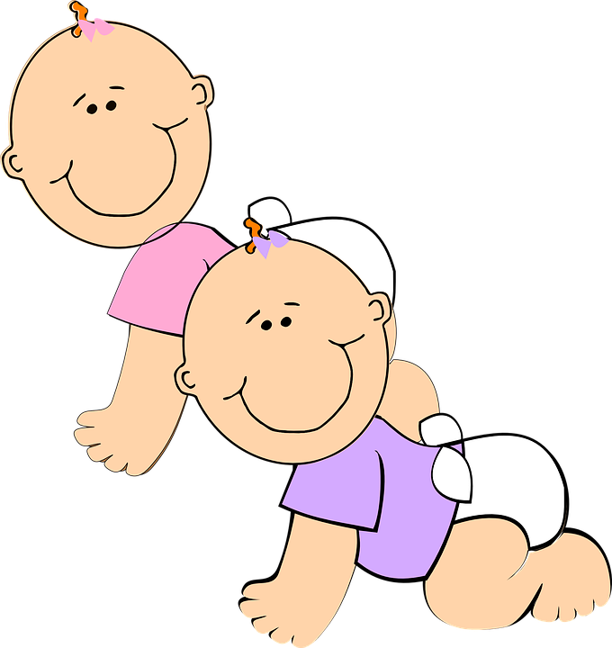 Twin Babies Transparent PNG Image
