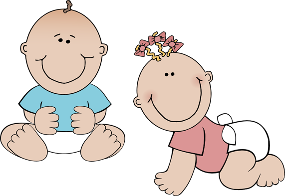 Twin Babies Transparent PNG Image