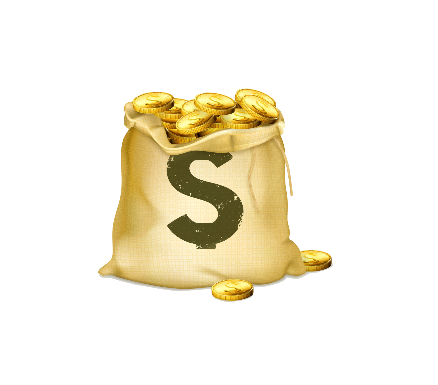 Bag Coin Coins Gold Of Transparent PNG Image