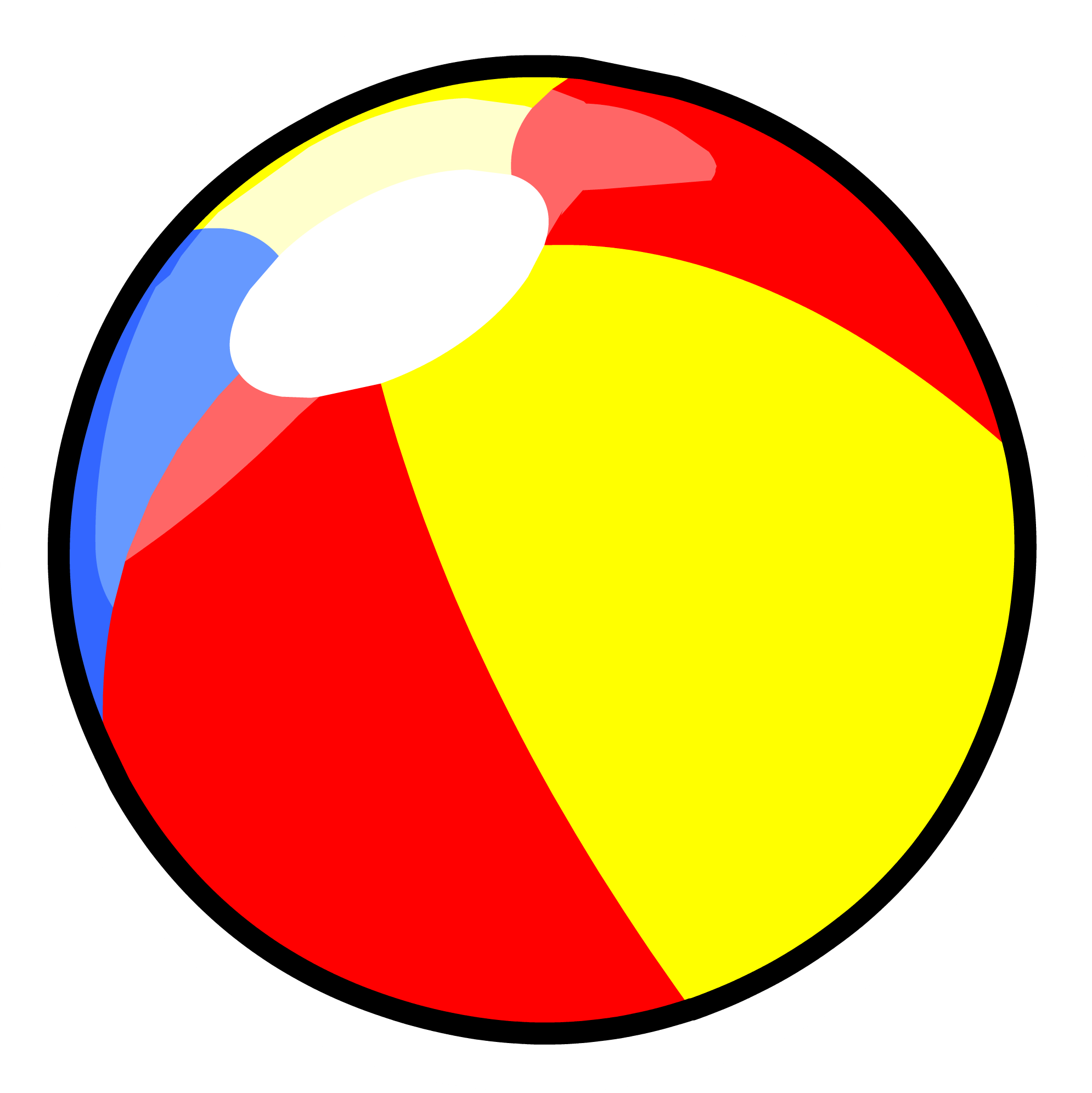 Rainbow Ball Beach Transparent PNG Image