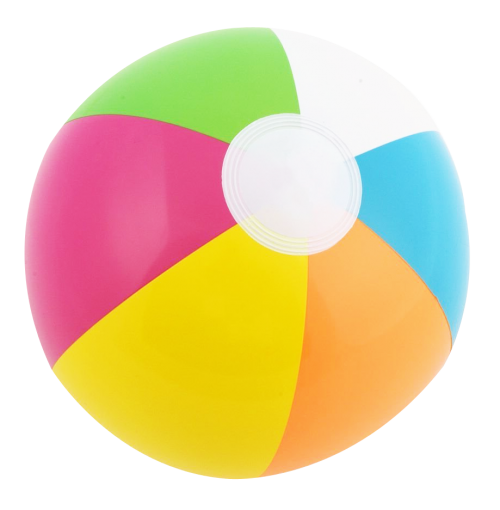 Inflatable Ball Beach Colorful Transparent PNG Image