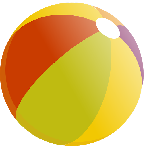 Ball Beach Colorful Transparent PNG Image