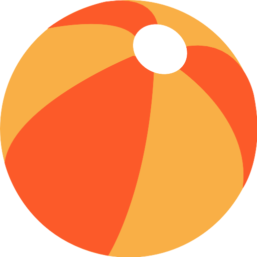 Orange Ball Beach Transparent PNG Image