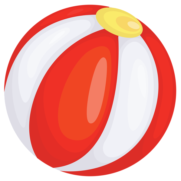 Ball Beach Red Transparent PNG Image