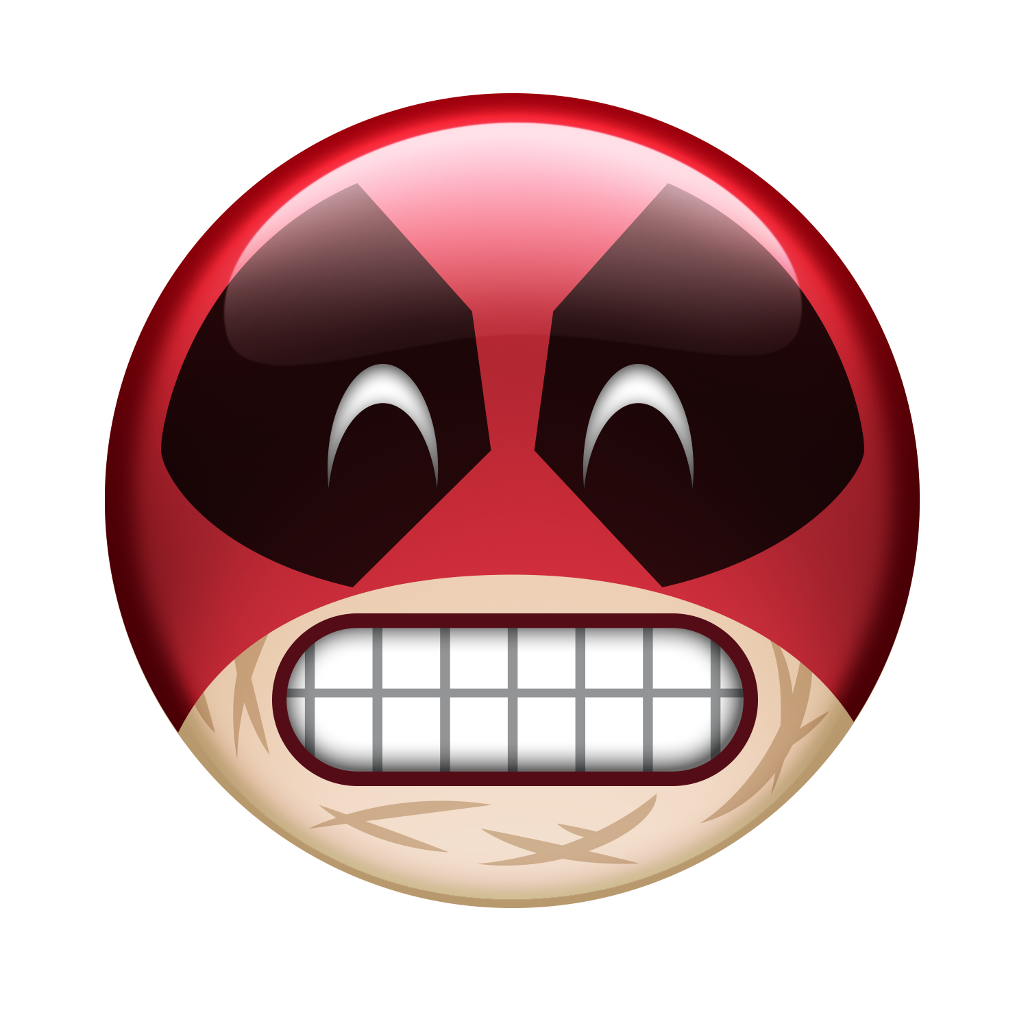 Smile Deadpool Mouth Film Emoji Transparent PNG Image