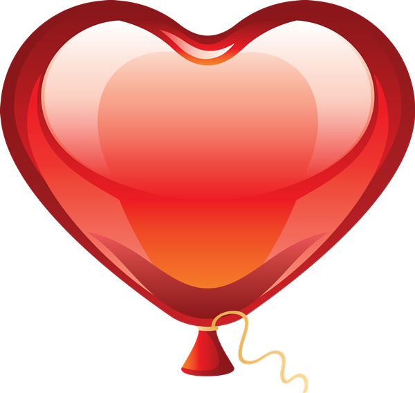 Heart Balloon File Transparent PNG Image