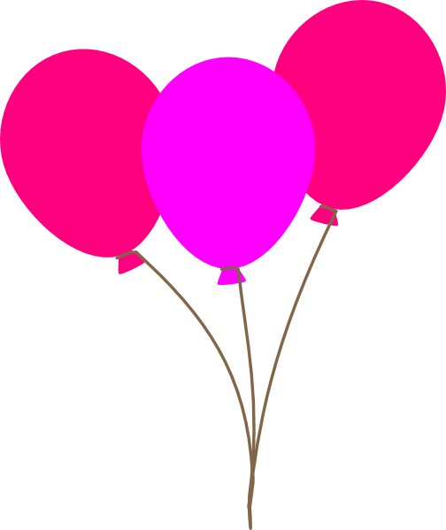Pink Balloon Vector Transparent PNG Image