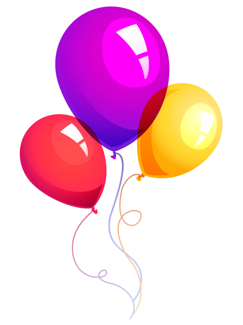Balloon Vector Glossy Transparent PNG Image