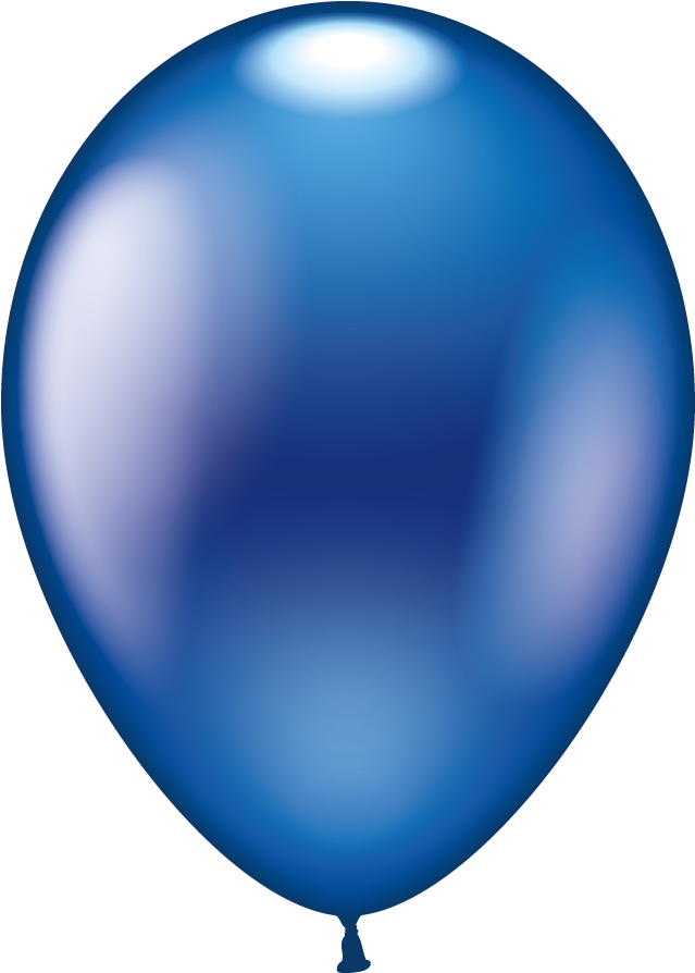 Blue Balloon Single Transparent PNG Image