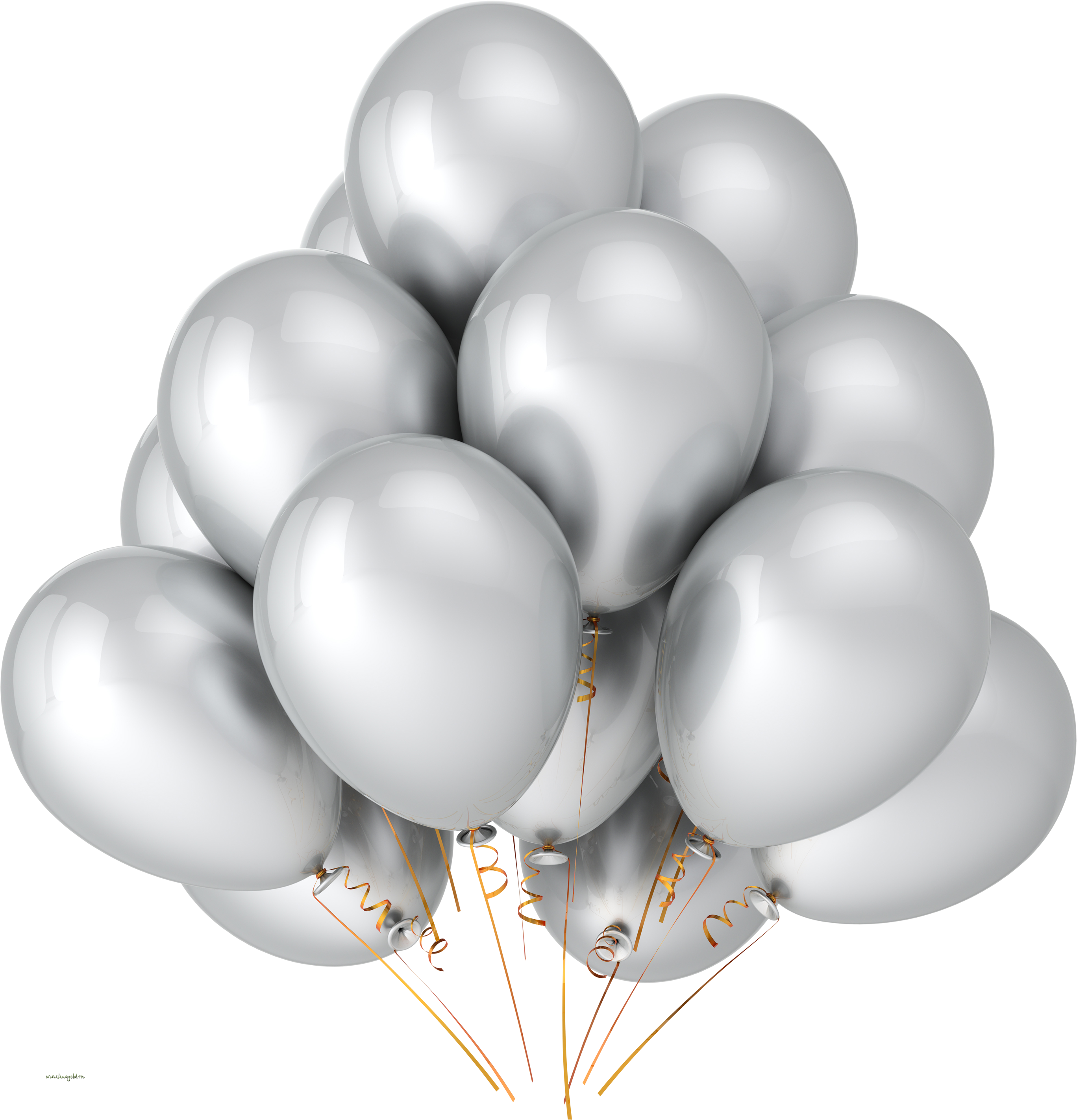 Party Balloon Birthday Silver Transparent PNG Image
