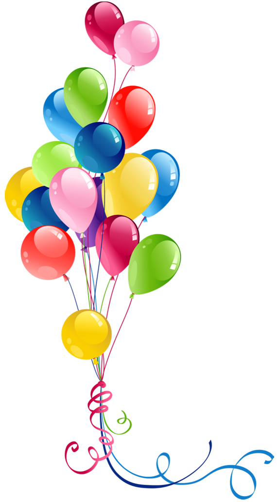 Party Balloon Birthday Bunch Transparent PNG Image