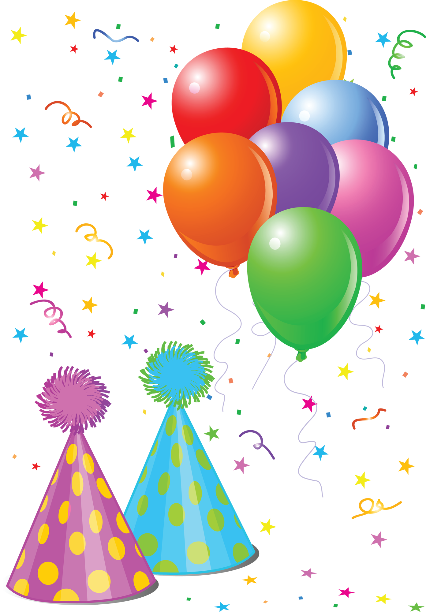 Party Balloon Birthday Cap Transparent PNG Image