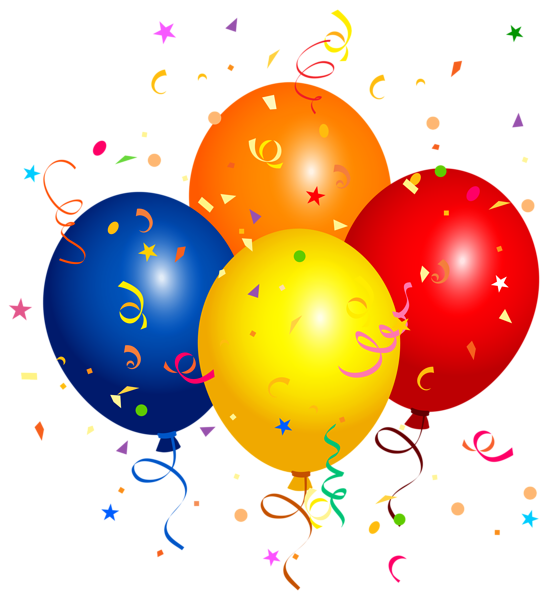 Party Balloon Birthday Colored Transparent PNG Image