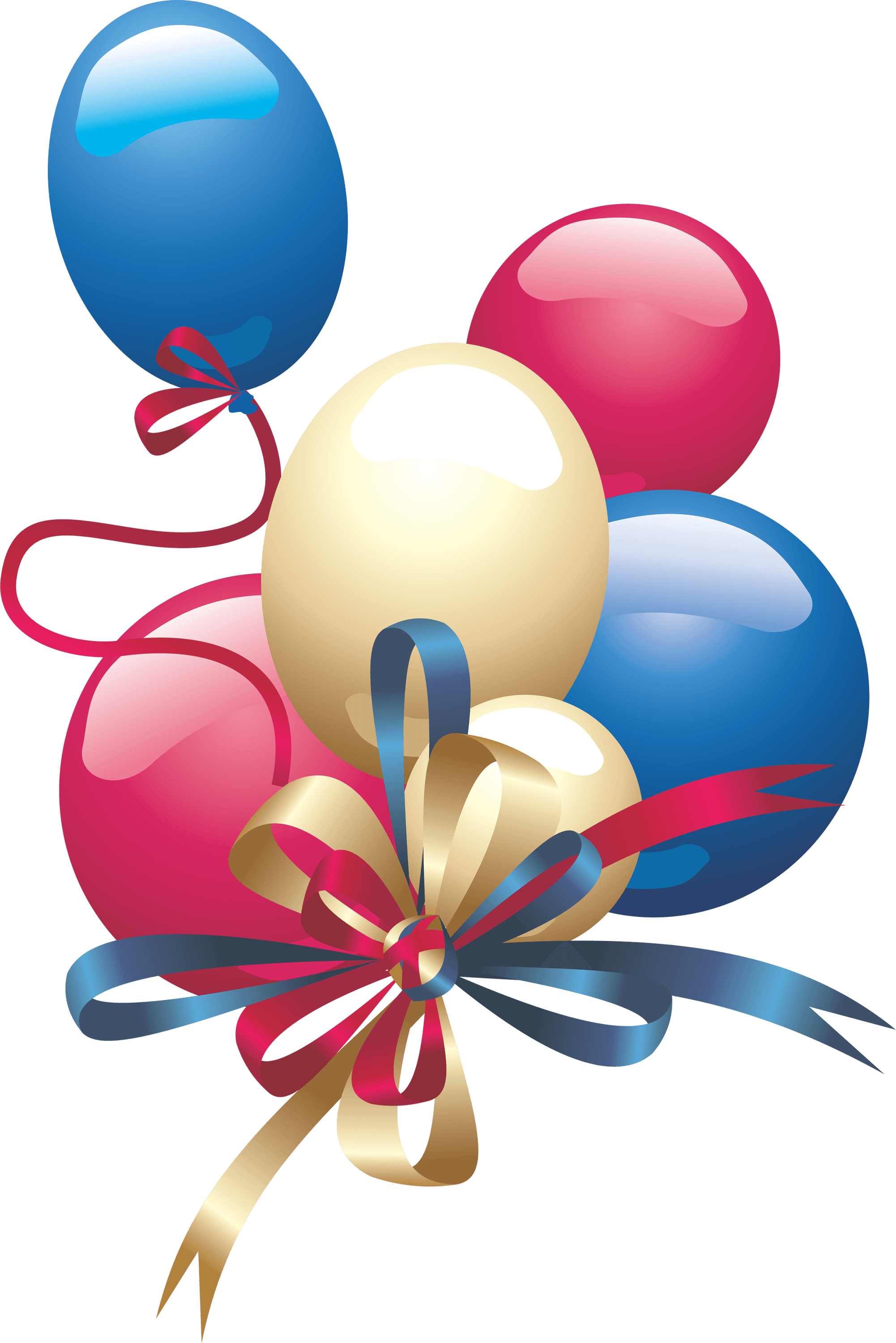 Party Balloon Birthday Colored Transparent PNG Image