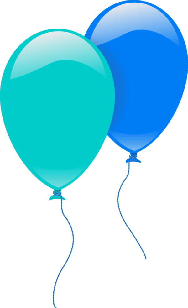 Blue Balloon Vector Transparent PNG Image