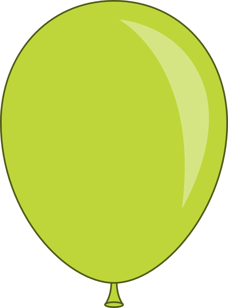 Balloon Birthday Green Transparent PNG Image