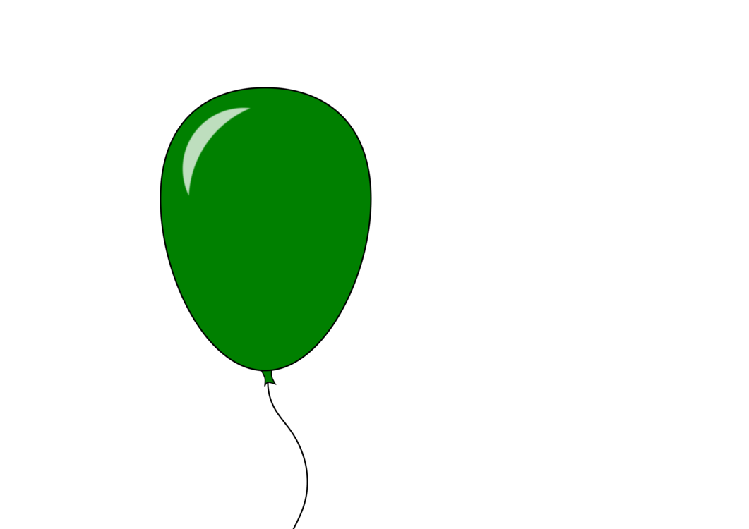 Balloon Birthday Green Transparent PNG Image