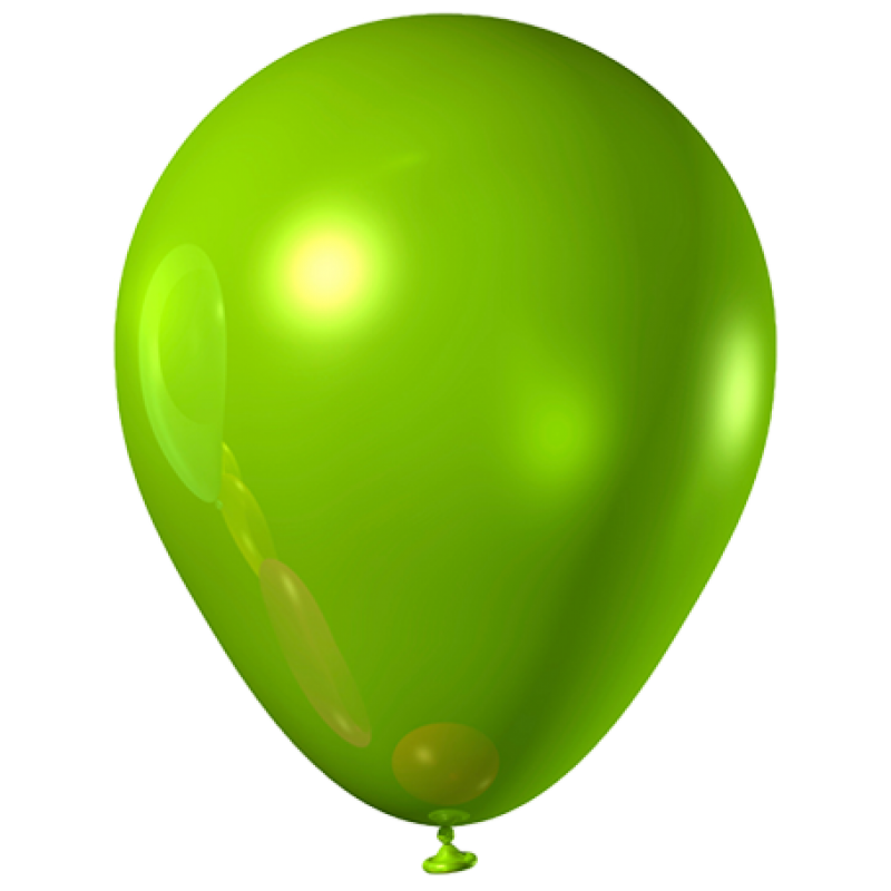 Balloon Green Glossy File Transparent PNG Image