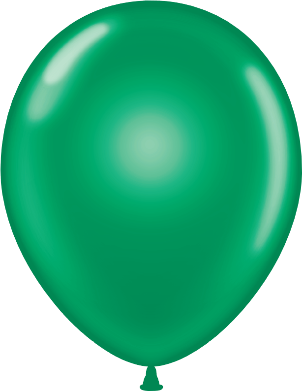 Balloon Green Glossy Transparent PNG Image
