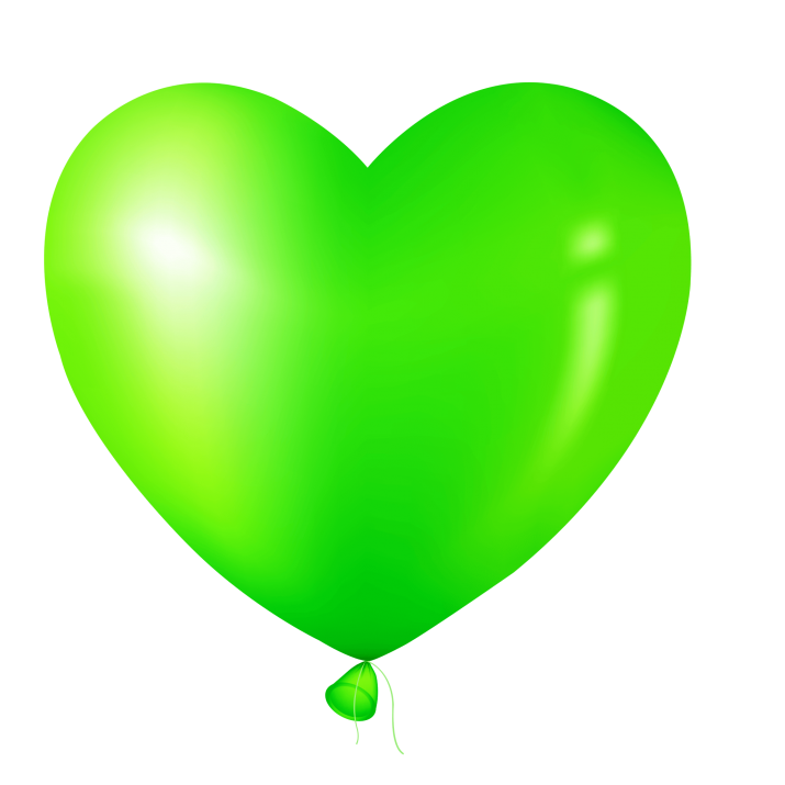 Balloon Green Glossy Transparent PNG Image