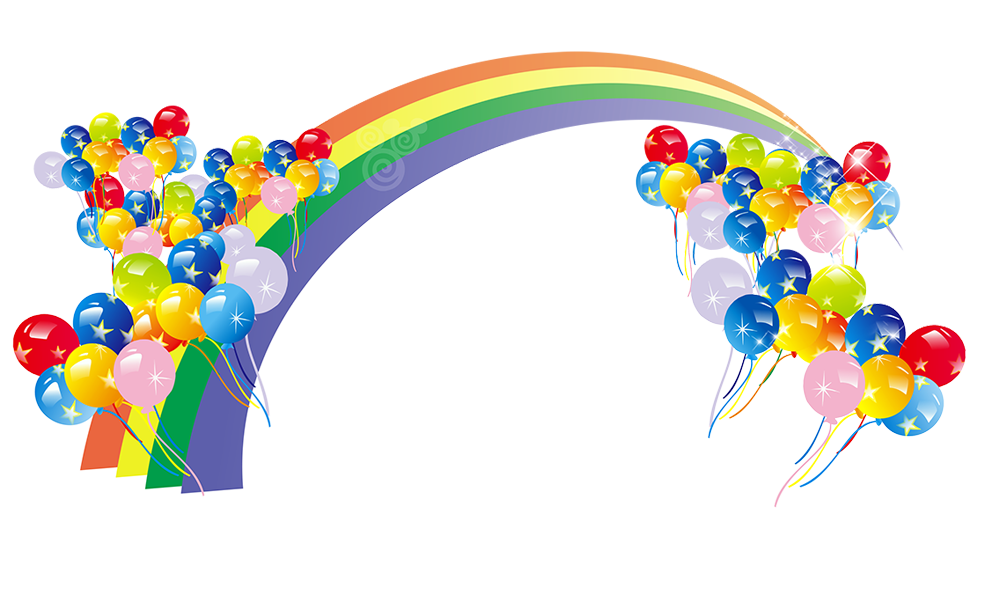Color Rainbow Balloon Rainbow,Decoration,Background Transparent PNG Image