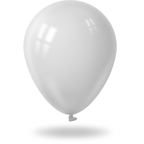 Balloon White Transparent PNG Image