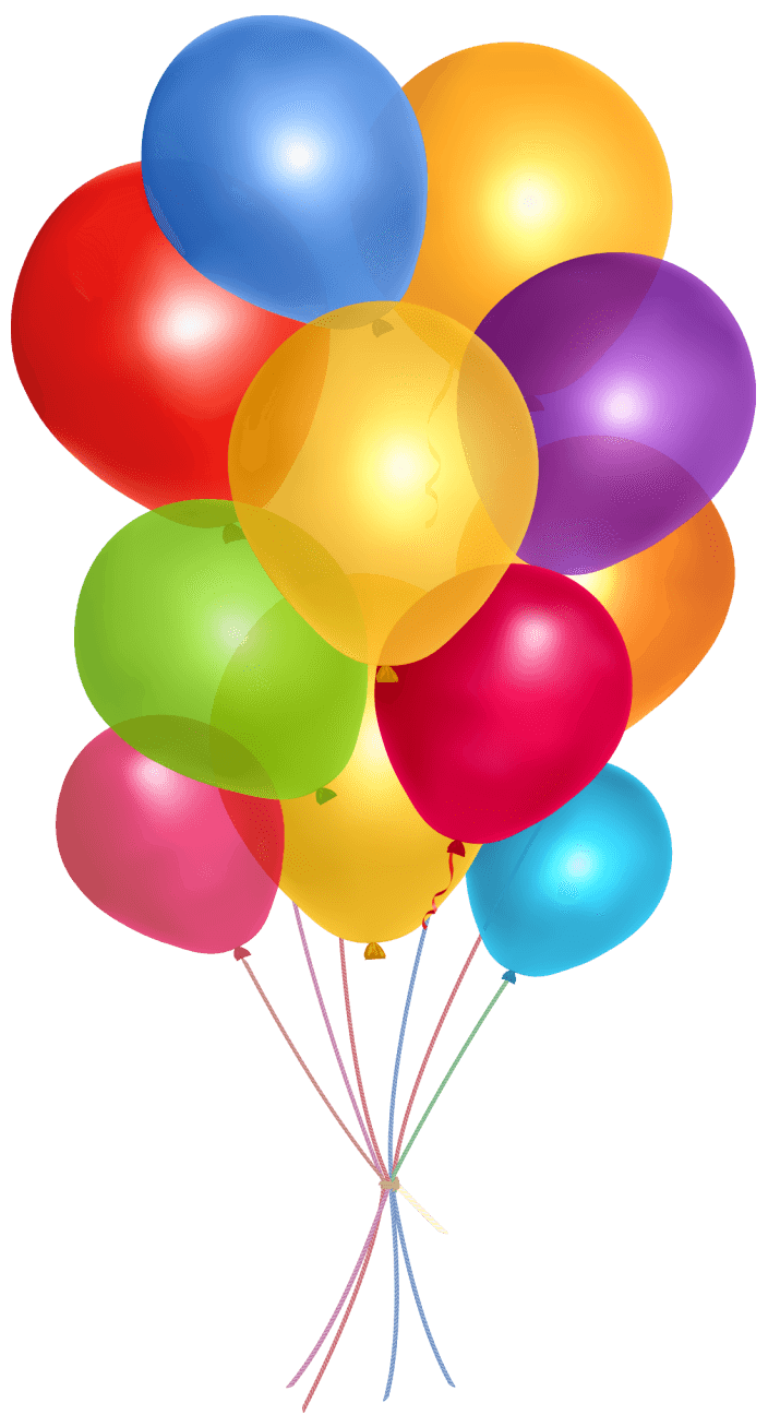 Of Balloons Bunch Transparent PNG Image