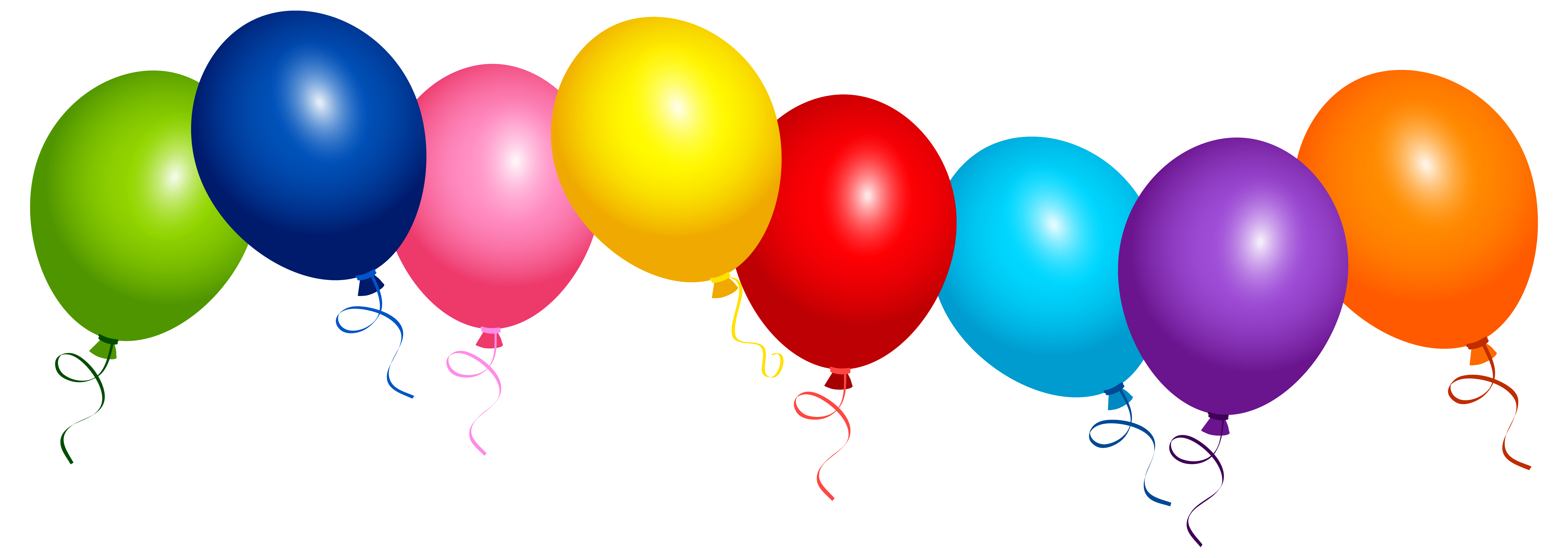 Of Balloons Colorful Bunch Transparent PNG Image