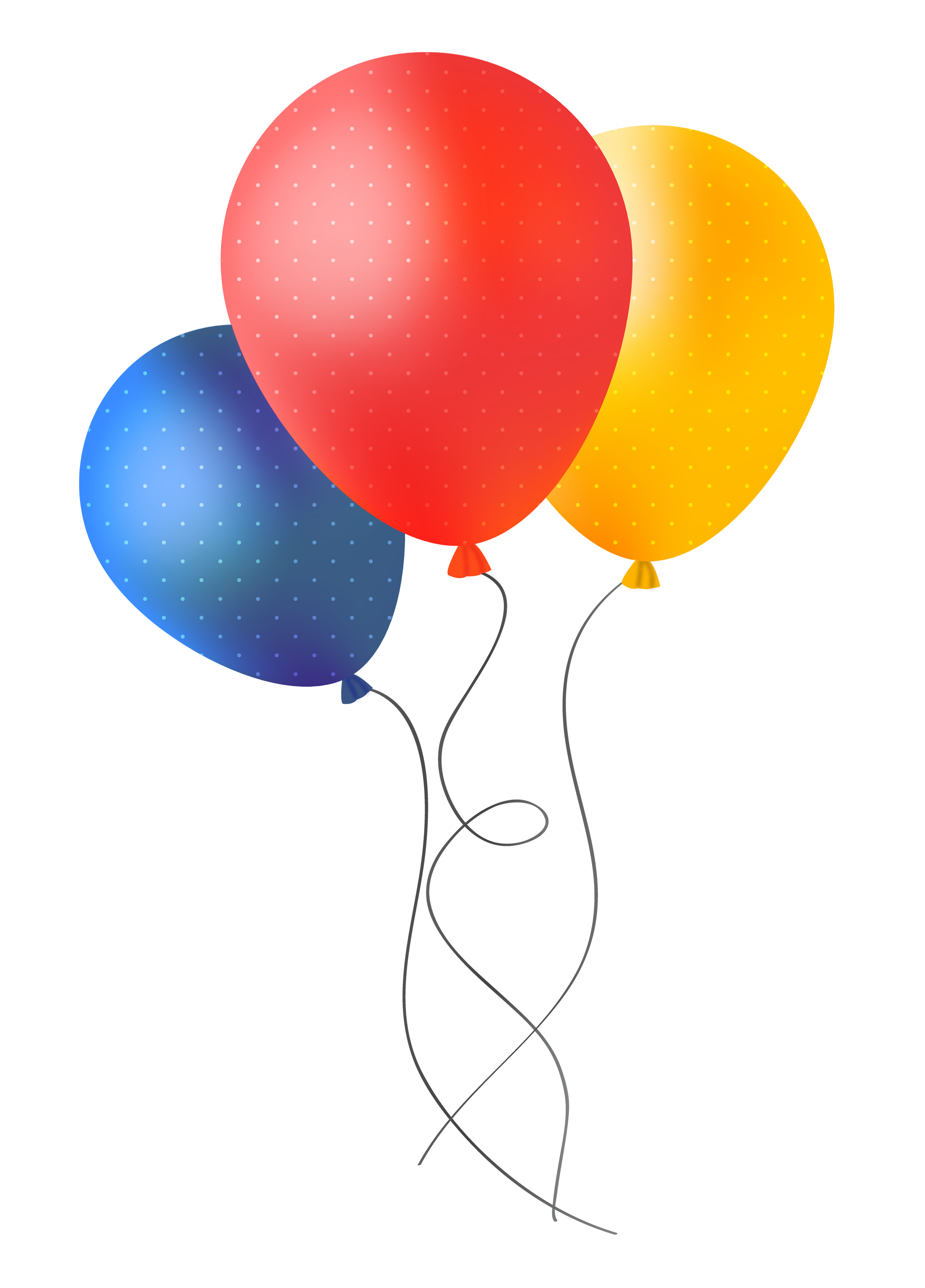 Of Balloons Colorful Bunch Transparent PNG Image