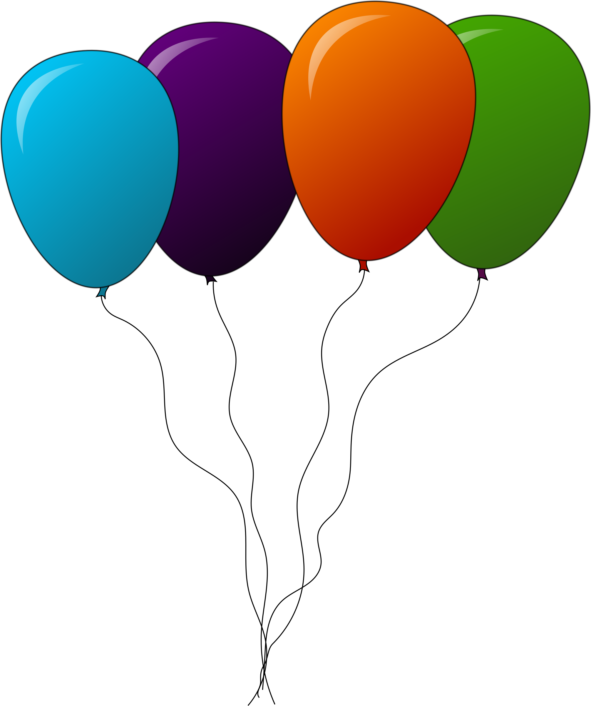 Of Vector Balloons Bunch Transparent PNG Image
