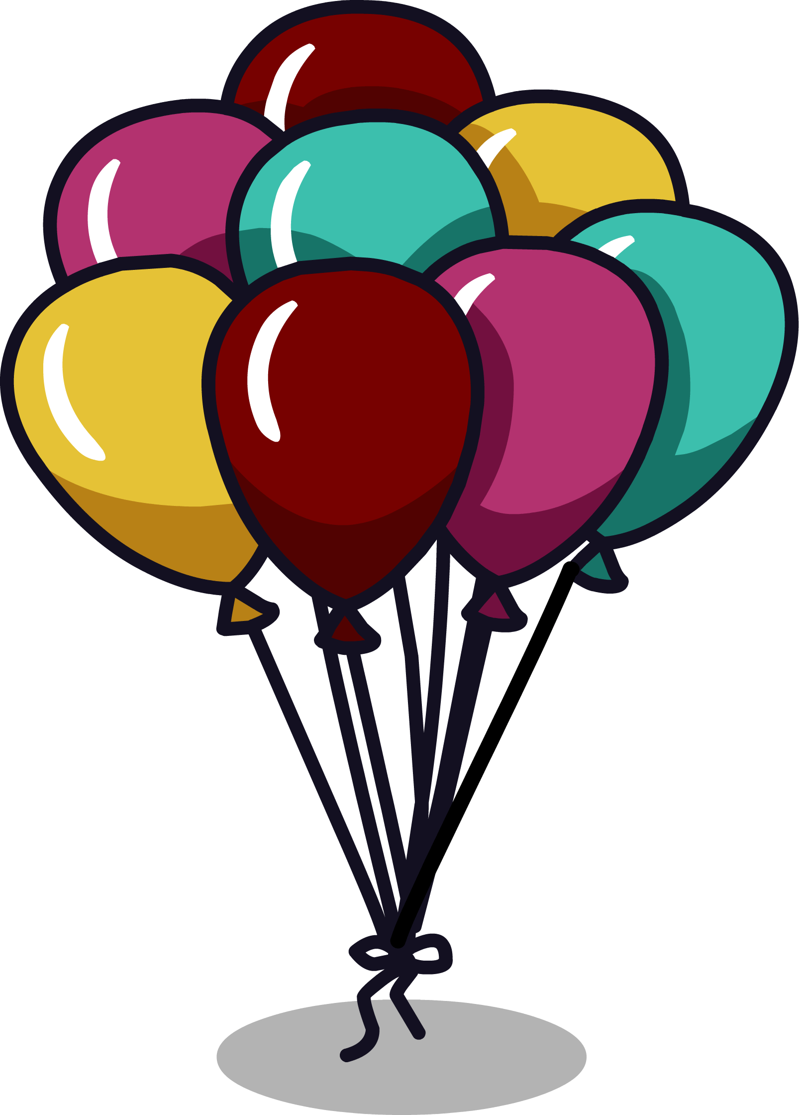 Of Vector Balloons Bunch Transparent PNG Image