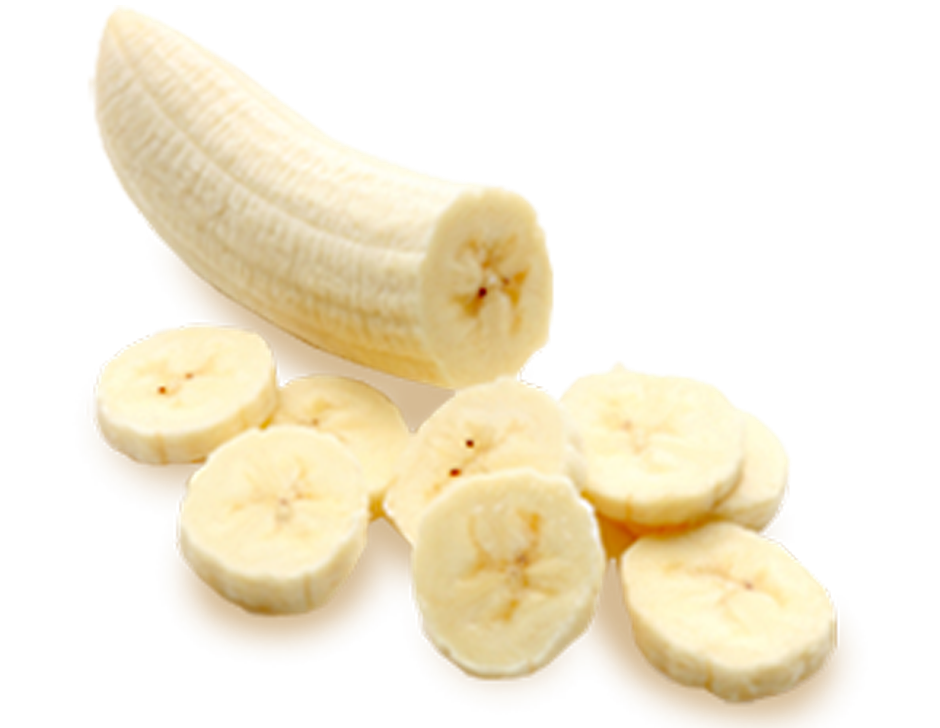 Single Slice Banana Transparent PNG Image